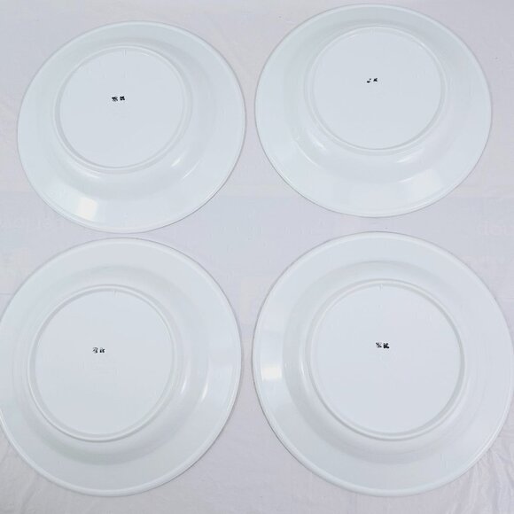 Chalice Melamine Red Geometric Asian Design Pattern Soup Salad Bowls – Set of 4 - Picture 16 of 16